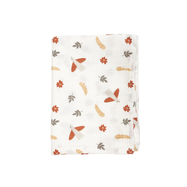 Пелюшка Twins Птахи, муслінова, 110х75 см (1610-TPM-1022) - Pampik