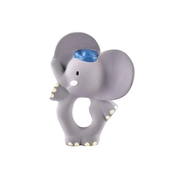 Прорезыватель Tikiri 78314 Слоник, каучук, серый (22561) - Pampik