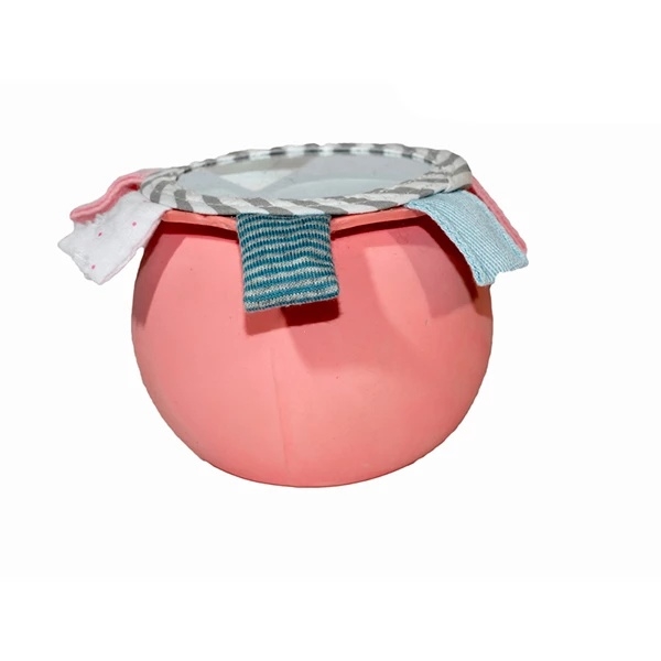 Погремушка-прорезыватель Tikiri 78317 Мяч, каучук, розовый (22586) - Pampik - 3