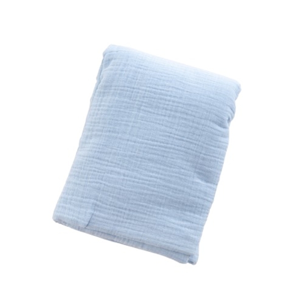 Пелюшка Twins моно, муслінова, 110х75 см, блакитний (1610-TPM-04) - Pampik