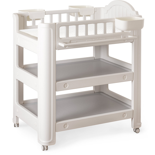 Столик пеленальний Mealux Betty з матрацом (арт. KD-E052 Grey / White + mattres) - Pampik