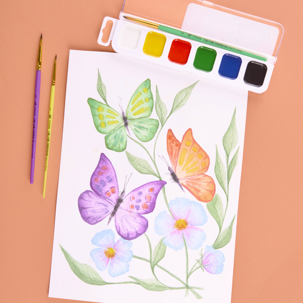 Краски акварельные Yes Orange Line 6 цветов, медовые, без кисточки (110297) - Pampik - 8