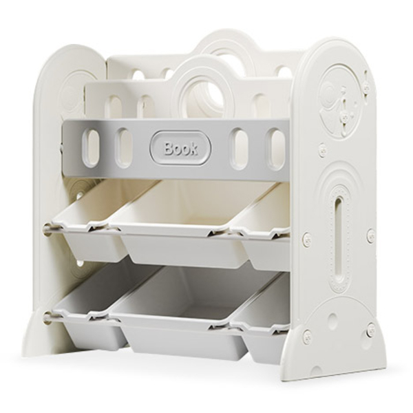 Стелаж Mealux Slotto Grey (арт. KD-E121 Grey) - Pampik