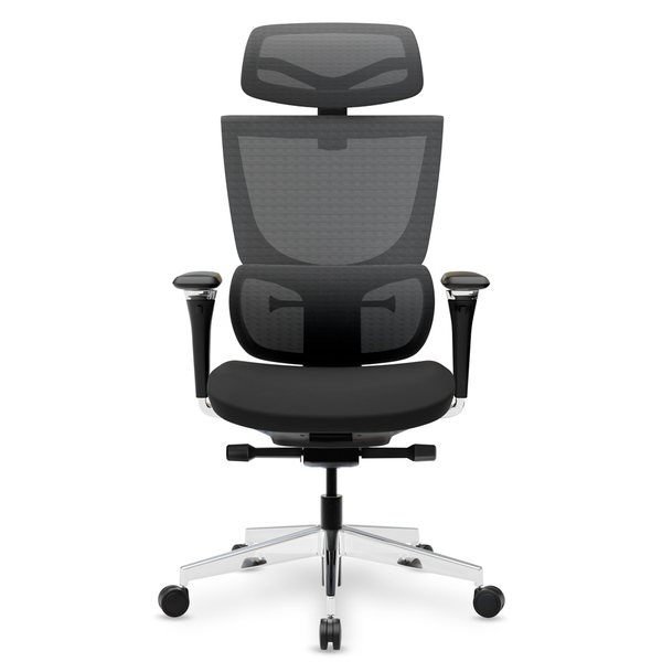 Крісло Mealux S8 Air Fabric Black (арт. HF-S8P F/B) - Pampik - 9