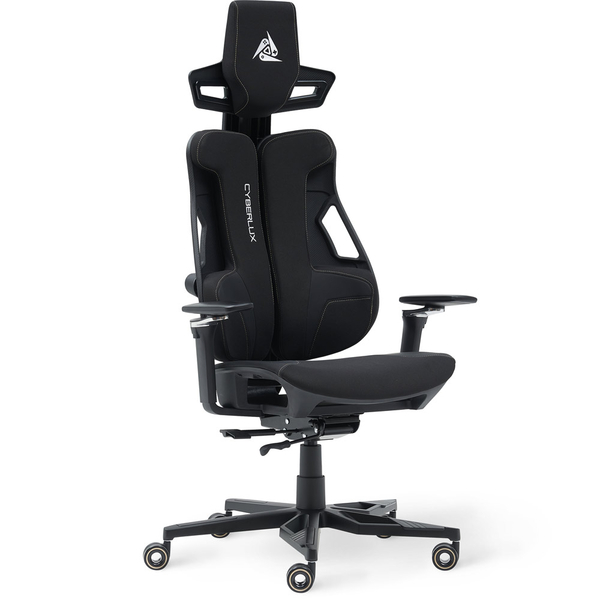 Геймерське крісло Cyberlux V10 Fabric Black (арт. GM-V10 FB) - Pampik