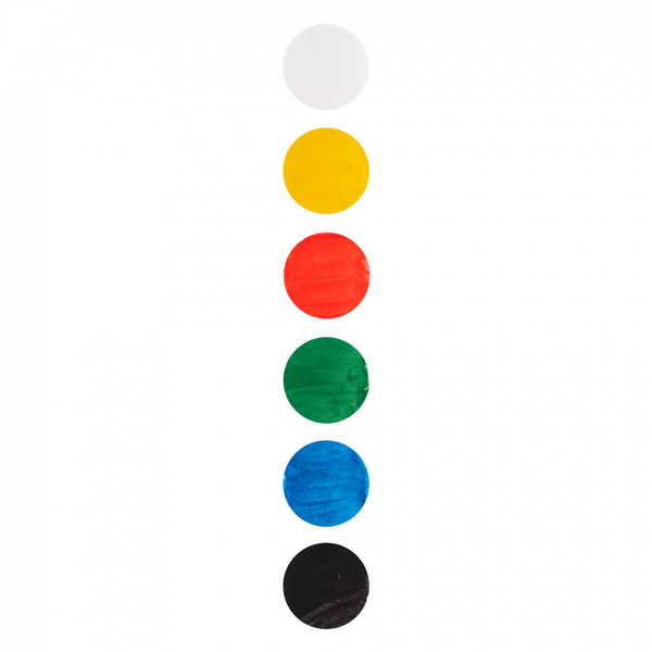 Краски акварельные Yes Orange Line 6 цветов, медовые, без кисточки (110297) - Pampik - 6