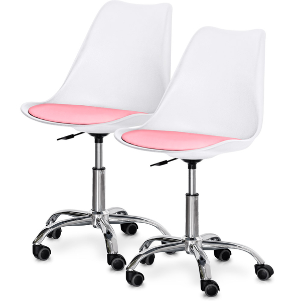 Комплект (2шт) крісло Evo-Kids Capri White / Pink (арт H-231 W/PN-Х2) - Pampik