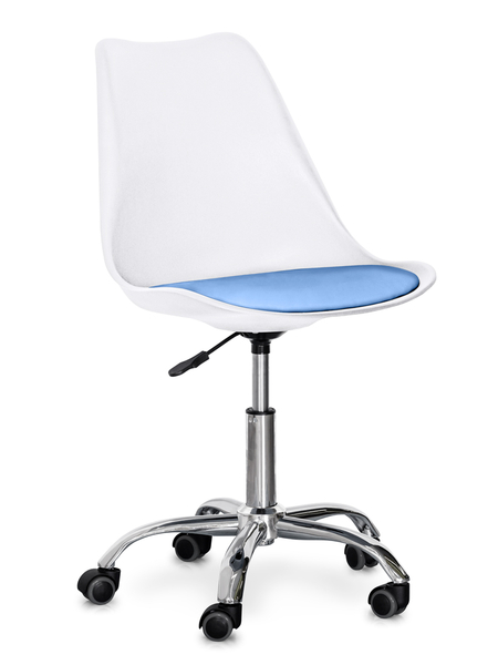 Крісло Hommex Kantri White / Blue (арт. H-231 W / BL MR) - Pampik