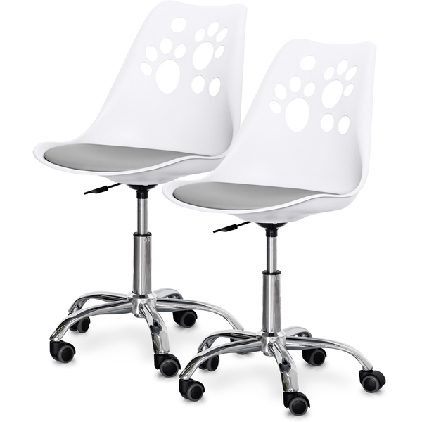 Комплект (2шт) дитяче крісло Evo-Kids Indigo White / Grey (арт H-232 W/G -Х2) - Pampik