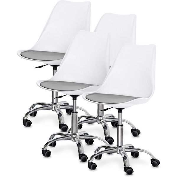 Комплект (4шт) крісло Evo-Kids Capri White / Grey (арт H-231 W/G -Х4) - Pampik