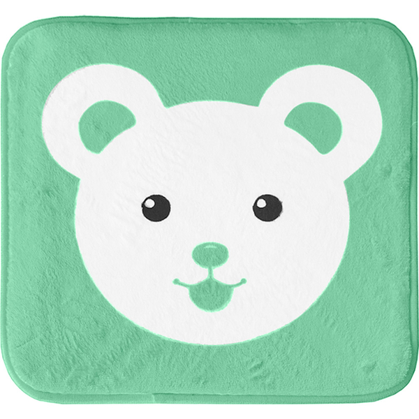 Подушка для стільця Z (арт. Cusion Z Teddy) - колір тканини зелений з ведмедиком - Pampik