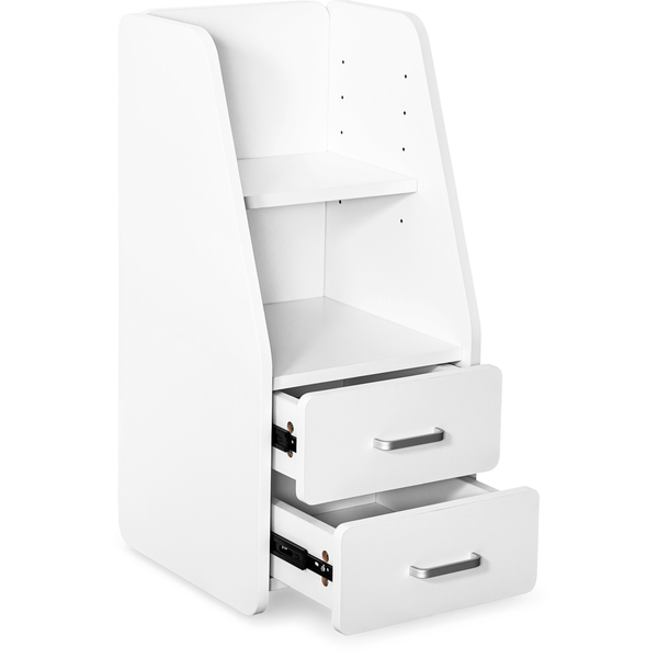 Тумбочка Mealux BD-C12 White с надстройкой (арт. BD-C12 W) - Pampik - 2