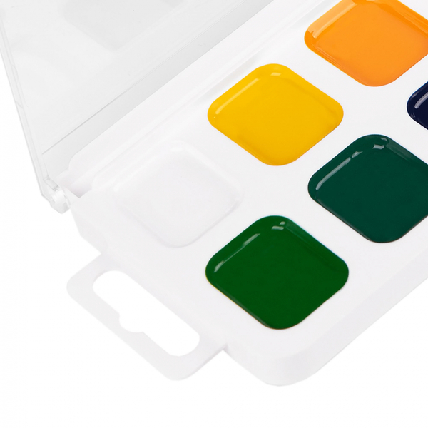 Фарби акварельні Yes Orange Line 12 кольорів, медові, без пензлика (110299) - Pampik - 2