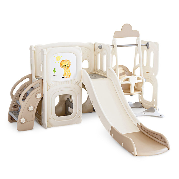 Детский игровой комплекс Mealux Castle White/Brown (арт. KD-B014 White/Brown) - Pampik