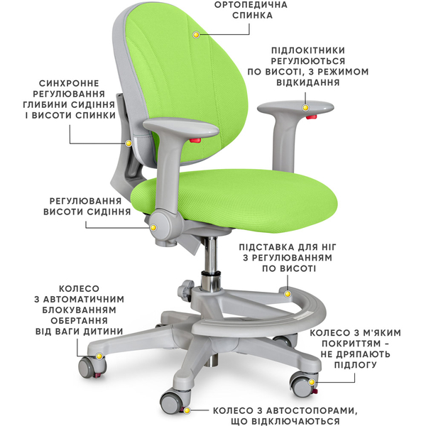 Дитяче крісло Evo-kids Mio KZ (арт.Y-407 KZ) - Pampik - 2