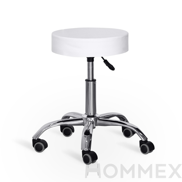 Крісло для майстра Hommex Elise White (H-115 White) - Pampik