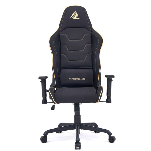 Геймерське крісло Cyberlux GM-6281-3 Black (арт. GM-6281-3 B) - оббивка еко шкіра + тканина / колір чорний (коробок 1 шт.) - Pampik - 8