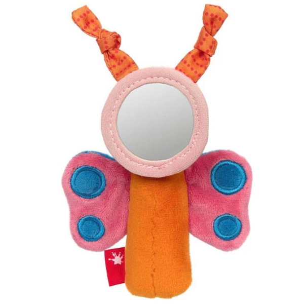 Мягкая погремушка Sigikid Бабочка, розовый (42602/37002) - Pampik - 2