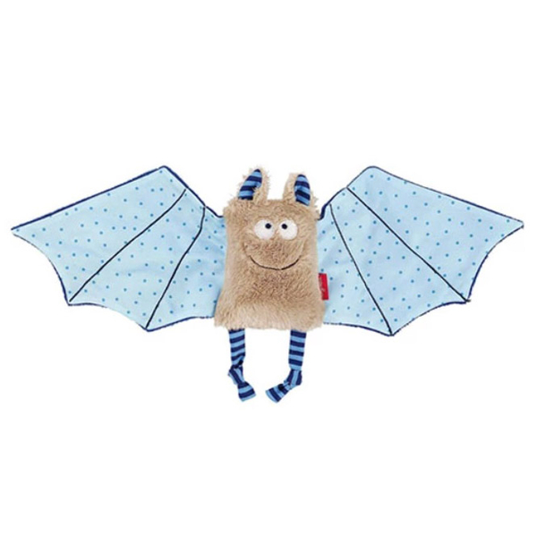 М'яка іграшка-комфортер Sigikid Кажан, 17 см, блакитний (41099/36999) - Pampik