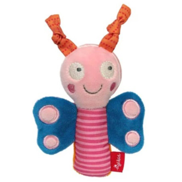 Мягкая погремушка Sigikid Бабочка, розовый (42602/37002) - Pampik