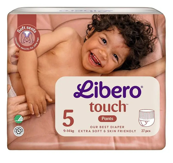 Подгузники-трусики Libero Touch Pants 5 (9-14 кг), 27 шт. - Pampik - 2