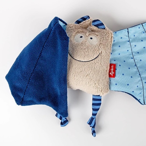 М'яка іграшка-комфортер Sigikid Кажан, 17 см, блакитний (41099/36999) - Pampik - 5