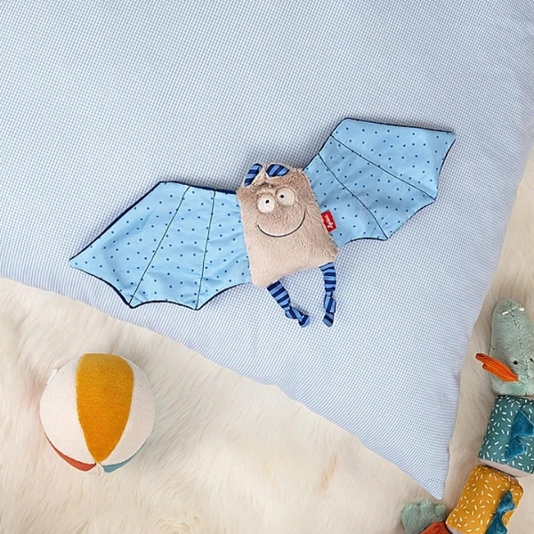 М'яка іграшка-комфортер Sigikid Кажан, 17 см, блакитний (41099/36999) - Pampik - 3