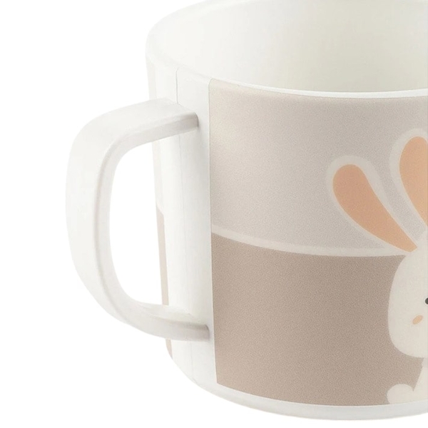 Чашка поилка пластмассовая Sigikid Зайчонок, бежевый (25401/38286) - Pampik - 3