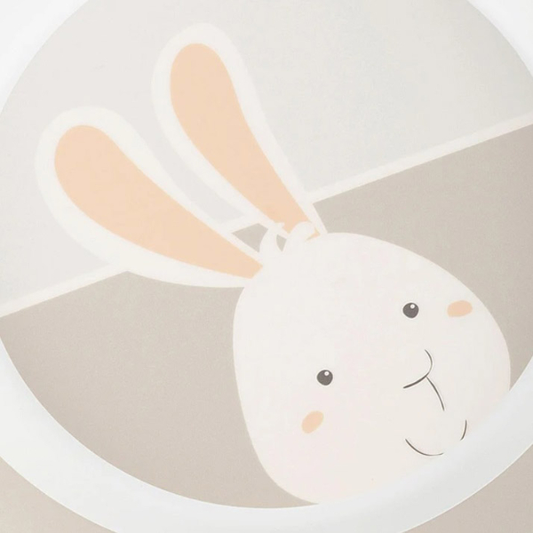 Тарілка плоска пластмасова Sigikid Зайченя, бежевий (25399/38288) - Pampik - 4