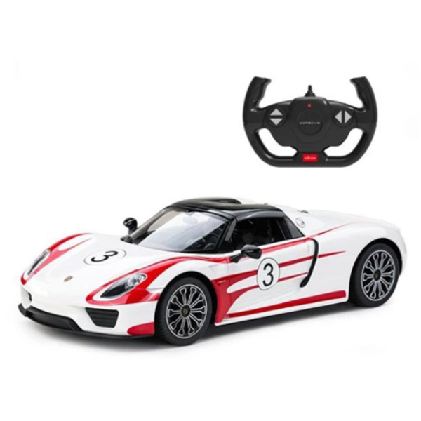 Радіокерована машина Rastar Porsche, 35 см, білий (70770/33206) - Pampik - 2