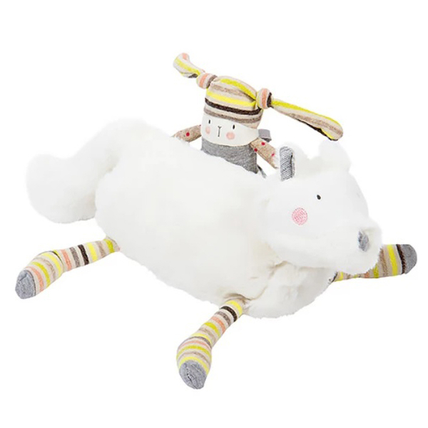 Іграшка м'яка Moulin Roty Актівіті Собака, білий (663076/22142) - Pampik