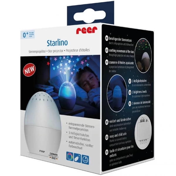 Нічник-проектор Reer Зоряне небо, білий (52100/27905) - Pampik - 10