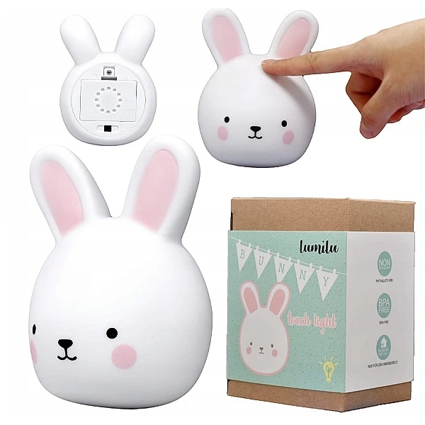 Ночник светодиодный Reer LumiLu Зайчик, 9.1х6.8х12.3 см, белый (52200/33155) - Pampik - 5