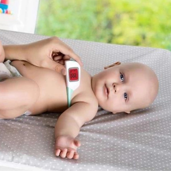 Термометр електронний Reer ColourTemp з підсвічуванням, біло-зелений (98030/27906) - Pampik - 9