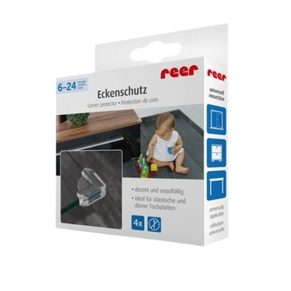 Защита углов универсальная Reer, 4 шт., прозрачный (4904/9838) - Pampik