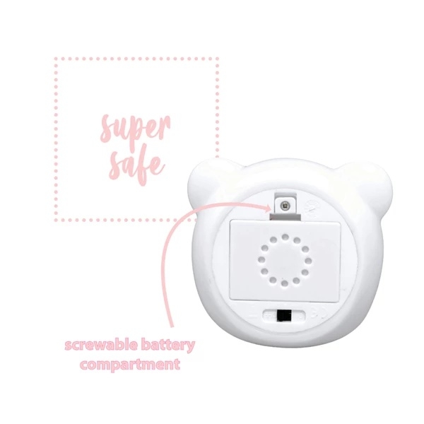 Нічник світлодіодний Reer LumiLu Ведмедик, 9.1х6.8х12.3 см, білий (52210/33156) - Pampik - 5