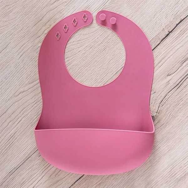 Нагрудник силиконовый Reer, розовый (25044/34729) - Pampik - 3