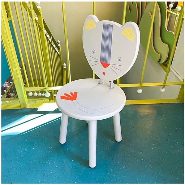 Стул Moulin Roty, 30х30x54 см, серый (658881/26404) - Pampik - 2