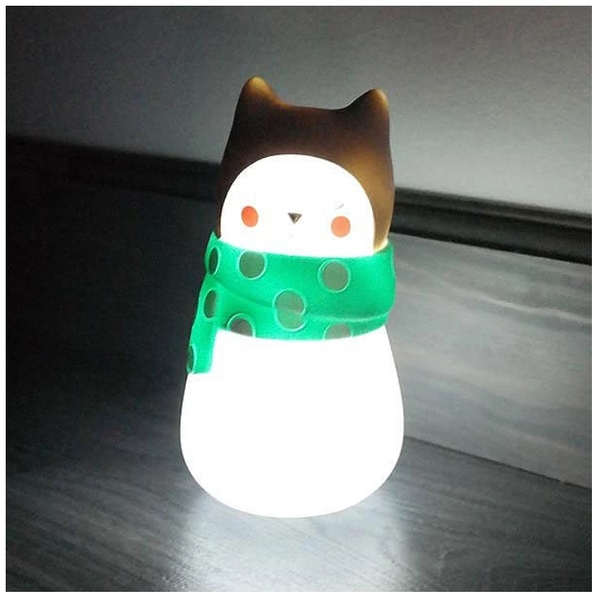 Ночник детский Moulin Roty Котик, белый (663250/29785) - Pampik - 2