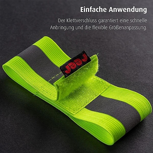 Светоотражающие ленты Reer MyBuddyGuard, 4 шт., салатовый (53185/37840) - Pampik - 5