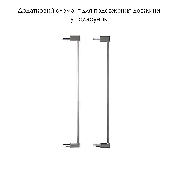 Безопасная ограда-барьер для дверей Reer + дополнительное крепление, серый (46031/23635) - Pampik - 2