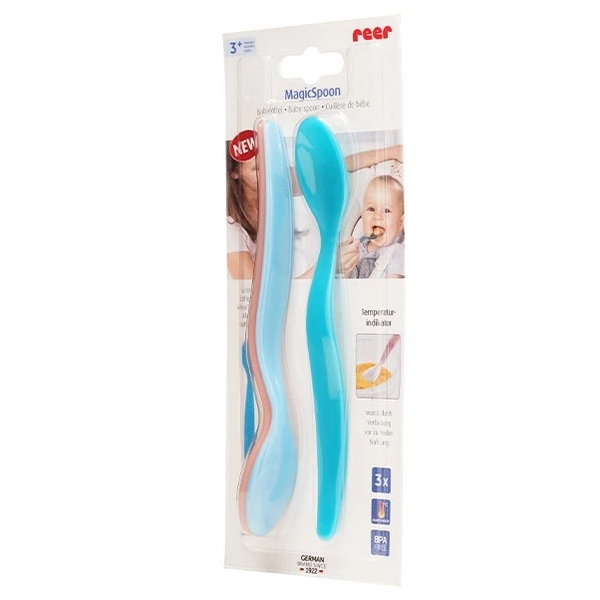 Ложка Reer Magic Spoon с индикатором температуры, 3 шт., разноцветный (23012/29991) - Pampik - 2