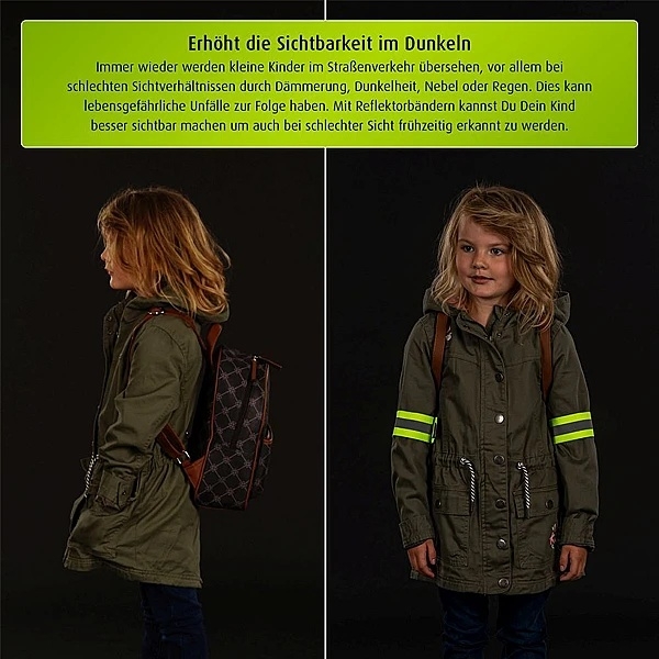 Светоотражающие ленты Reer MyBuddyGuard, 4 шт., салатовый (53185/37840) - Pampik - 6