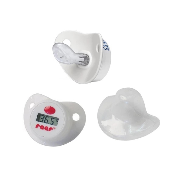 Пустушка-термометр Reer, 0-36 міс., білий (9633/24760) - Pampik