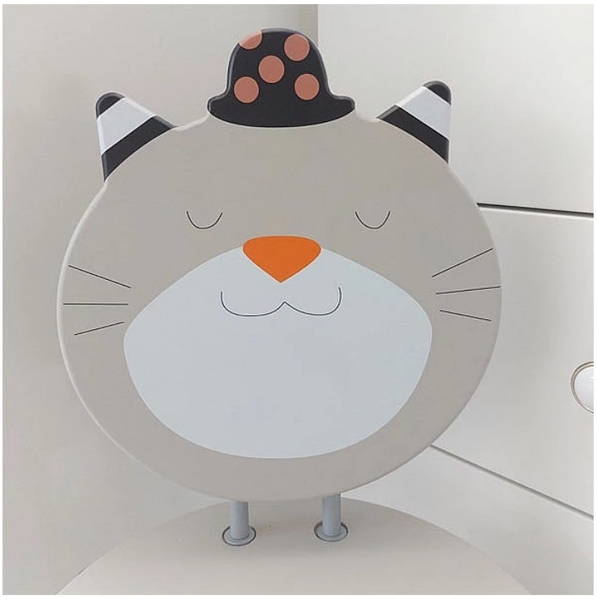 Стул Moulin Roty Кот в шляпе, 30х30x54 см, серый (627112/36756) - Pampik - 3