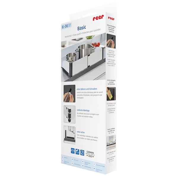 Захисний бар'єр на плиту Reer SimplySafe, білий (20030/24758) - Pampik