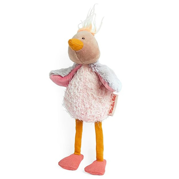 Игрушка мягкая Moulin Roty Страус, розовый (642716/35231) - Pampik - 3