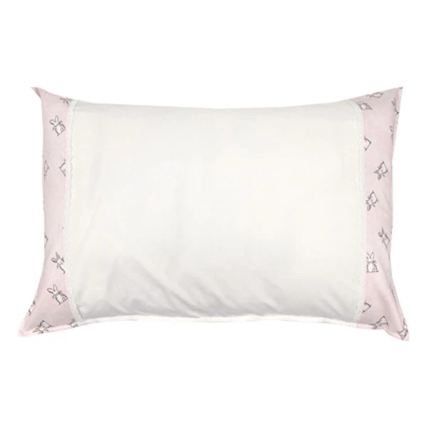 Наволочка NL Baby, 40х60 см, біло-рожевий (854+842/37041) - Pampik