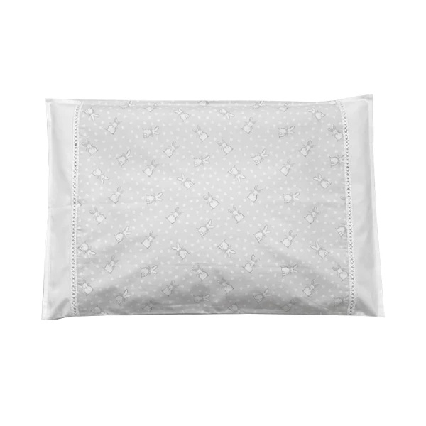 Наволочка NL Baby, 40х60 см, бело-серый (874+842/37566) - Pampik