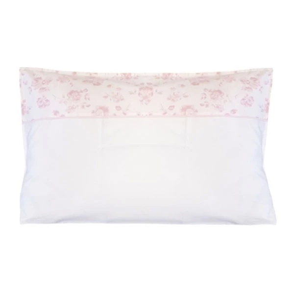 Наволочка NL Baby, 40х60 см, біло-рожевий (828+842/37597) - Pampik